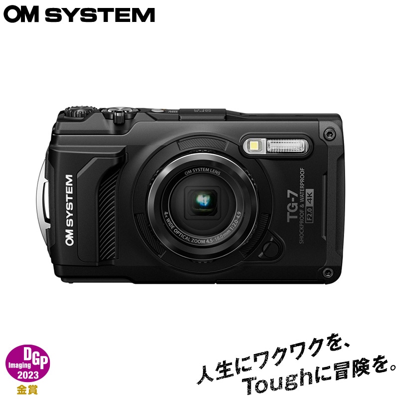 OM SYSTEM �ǥ����륫��� Tough TG-7 BK �֥�å� �ɿ� �ɿ� ����ѥ��ȥǥ����� ���滣�� OM�ǥ����륽��塼����� OM SYSTEM �����ѥ�