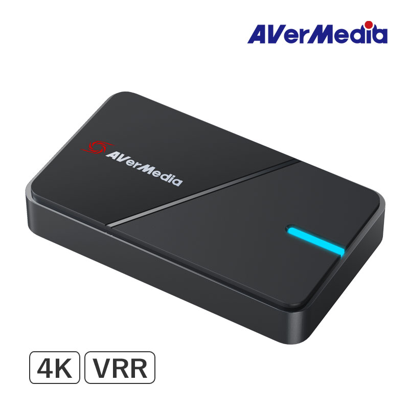 AVerMedia アバーメディア 4K キャプチャー LIVE GAMER EXTREME 3 ゲームキャプチャー 録画 VRR パススルー PlayStation5 PS4 Nintendo Switch Xbox One PC Windows11 macOS対応 キャプチャーデバイス HDMIケーブル付き GC551G2