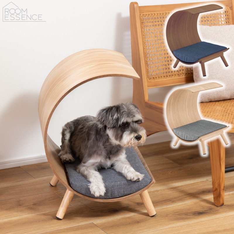 ペットベッド クッション 猫 小型犬 木製ベッド PET-124 カバーリング 専用マットレス 手洗いで洗える 東谷 AZUMAYA 代引不可