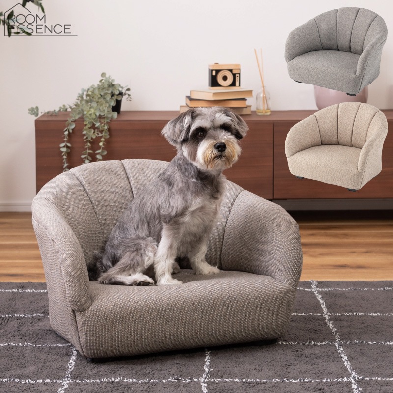 ペットソファ クッション 猫 小型犬 コンパクトソファ PET-71 ペットベッド 軽量 3kg ラタン・木フレーム 東谷 AZUMAYA 代引不可