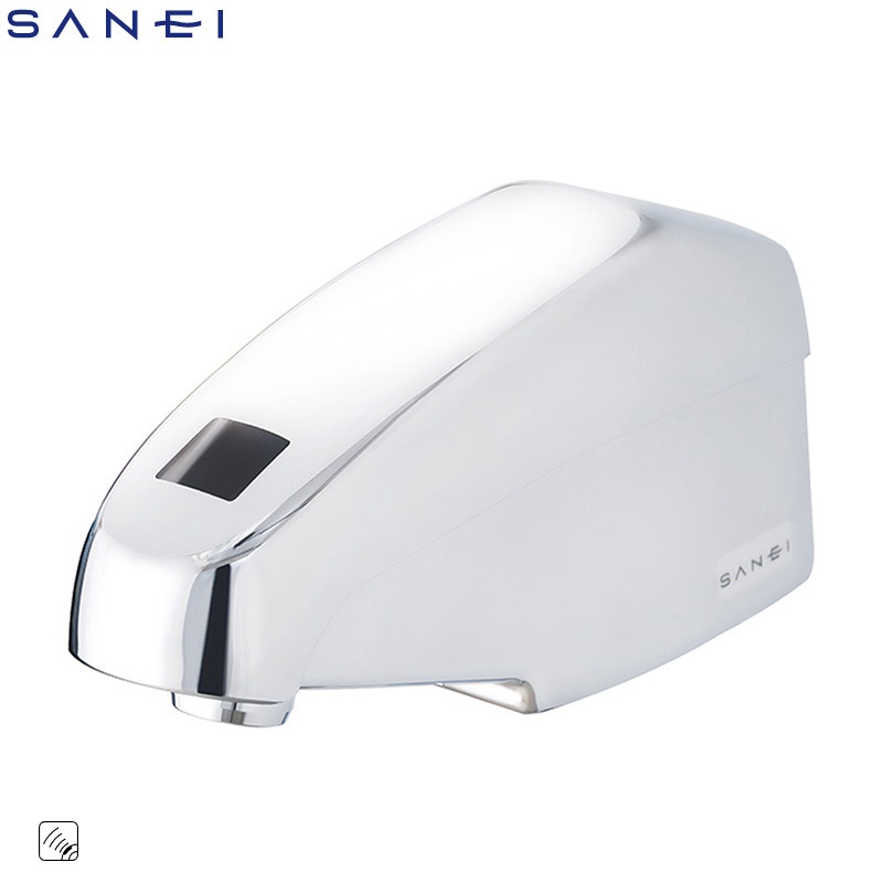 SANEI 自動横水栓 センサー式 EY10DC-13 洗面用水栓金具 タッチレス 乾電池式 三栄水栓