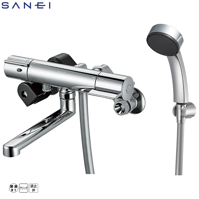 SANEI サーモシャワー混合栓 SK18CK1 寒冷地仕様 浴室 バス用水栓金具 サーモスタット シャワーバス水栓 節湯B1 三栄水栓
