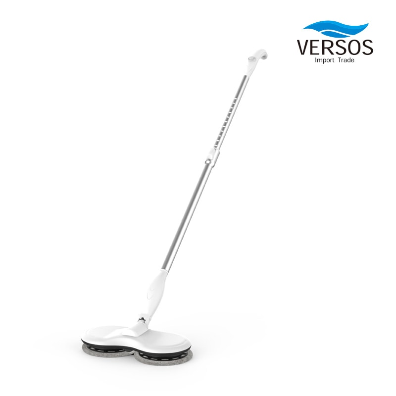 ベルソス コードレス回転モップクリーナー VSA-001S ホワイト 充電式 電動モップクリーナー 電動回転モップ 手元スイッチ 自立式 床掃除 フローリング 拭き掃除 清掃