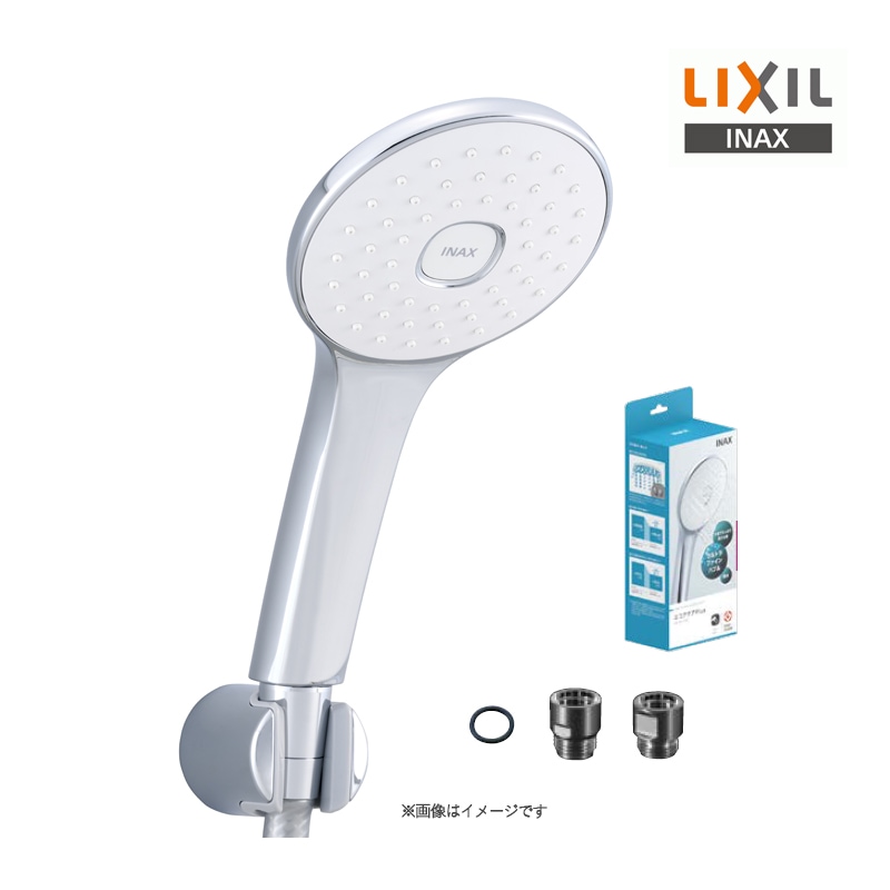 LIXIL シャワーヘッド エコアクアPlus PK-BF-SQ1 リクシル INAX イナックス 取替用 大判シャワーヘッド ウルトラファインバブル 節水 省エネ 浴室用 取り換え 交換 バス用水栓部品
