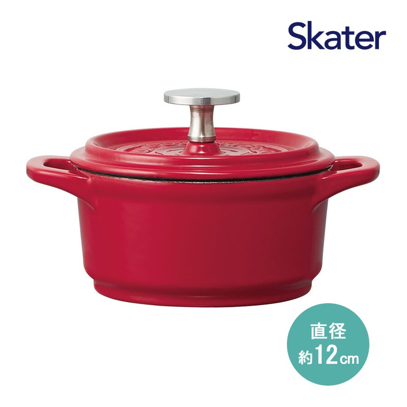 IH対応 ココット鍋 12cm パプリカレッド INCT12N-623387 鋳鉄製