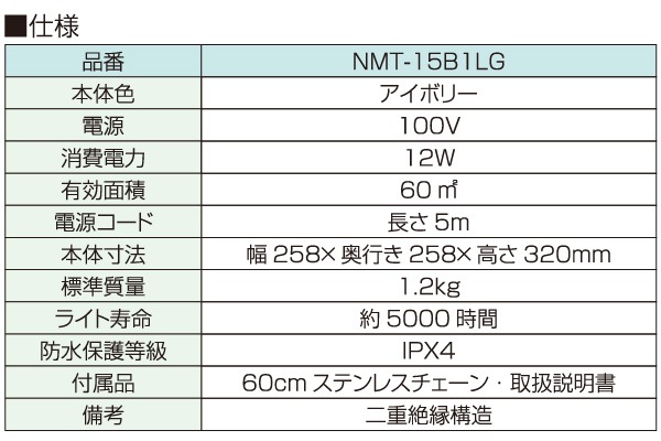 ǥ Suiden ֵ۰ NMT-15B1LG ɱ IPX4סʻ糰Ͷɿ幽¤ե󼰡޲