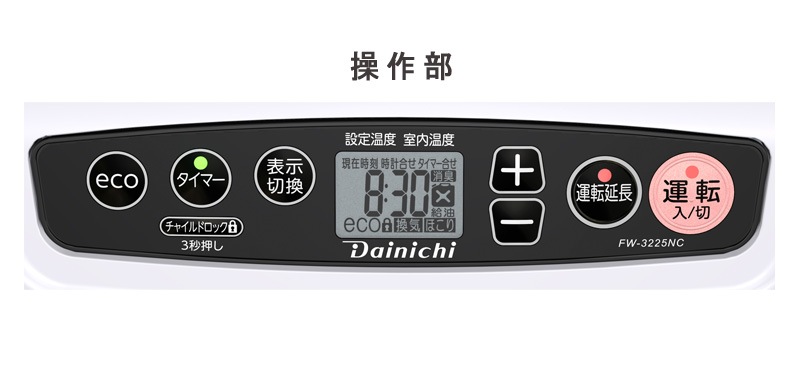 ˥ Dainichi եҡ FW-3225NC-W ࡼۥ磻 ˼ ®˼ ԡ ¤9 󥯥꡼12 󥿥åå  ʥ 