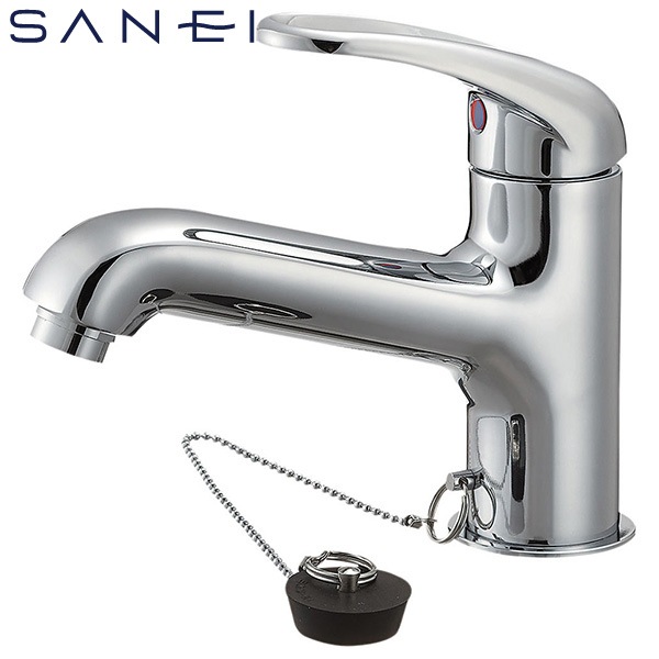 SANEI ワンホールシングルレバー洗面混合栓 一般地用 K4710V-13-23 水 