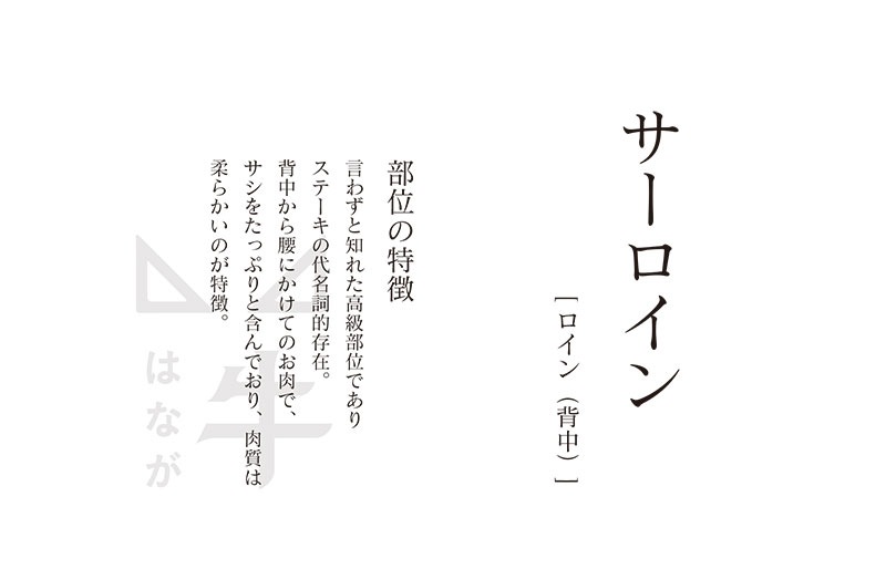 極 花香黒牛サーロインステーキ (約200g）