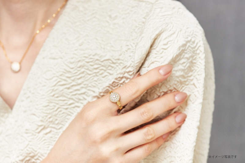 霊符　八角クラシカルパヴェ　リング（霊符加工別料金）