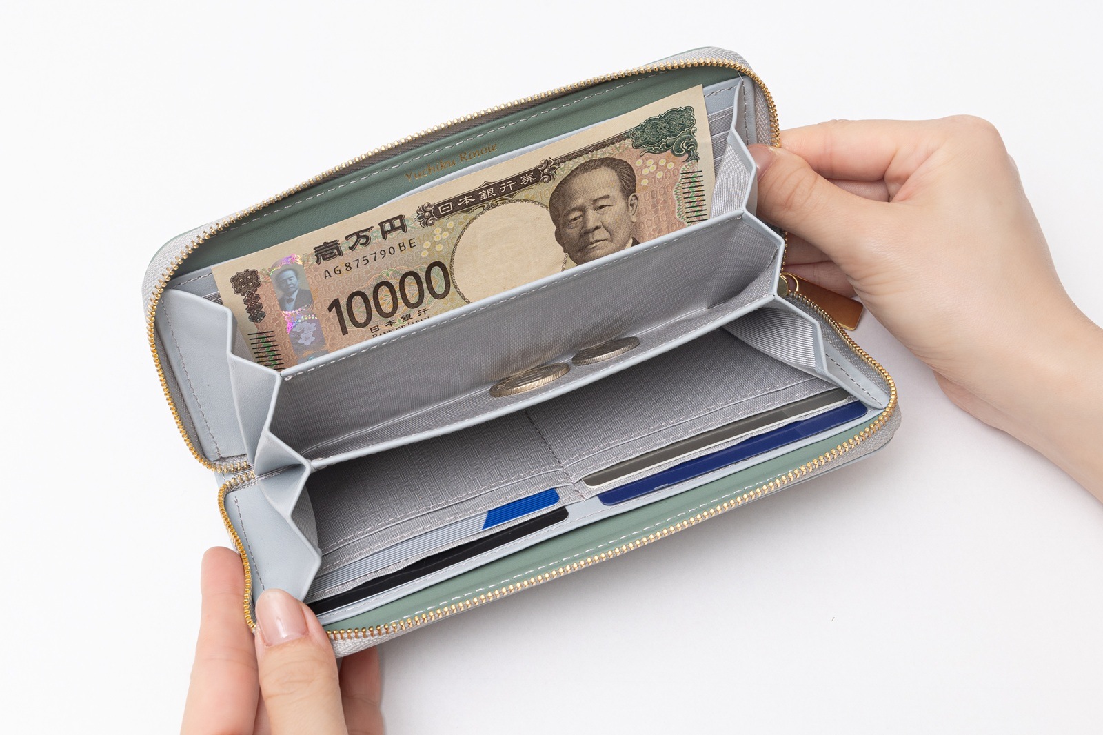 早期予約特典ガイド付き】男女共通・金運長財布（バイカラー