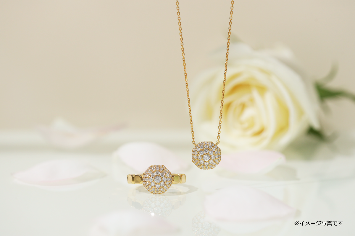 霊符　八角クラシカルパヴェ　ネックレス（チェーン付）（霊符加工別料金）