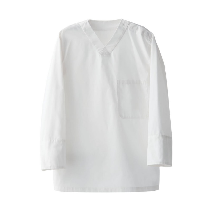 セブンユニフォーム リブ付きスクラブ 男女兼用 長袖 8分袖シャツ