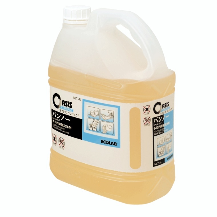 エコラボ 業務用 洗浄除菌剤 オアシスコンパック バンノー 4L×2 | 除菌 