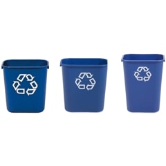 Rubbermaid（ラバーメイド） ゴミ箱 デスクサイドコンテナ 黒 | モップ