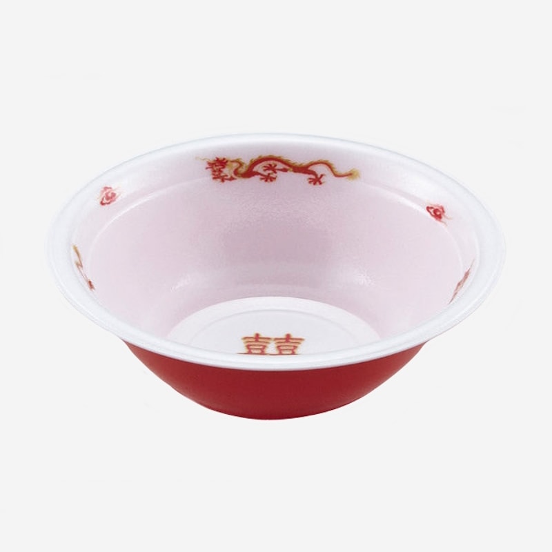在庫処分】ラーメン丼（大）龍 外赤 本体 50入 | アウトレット