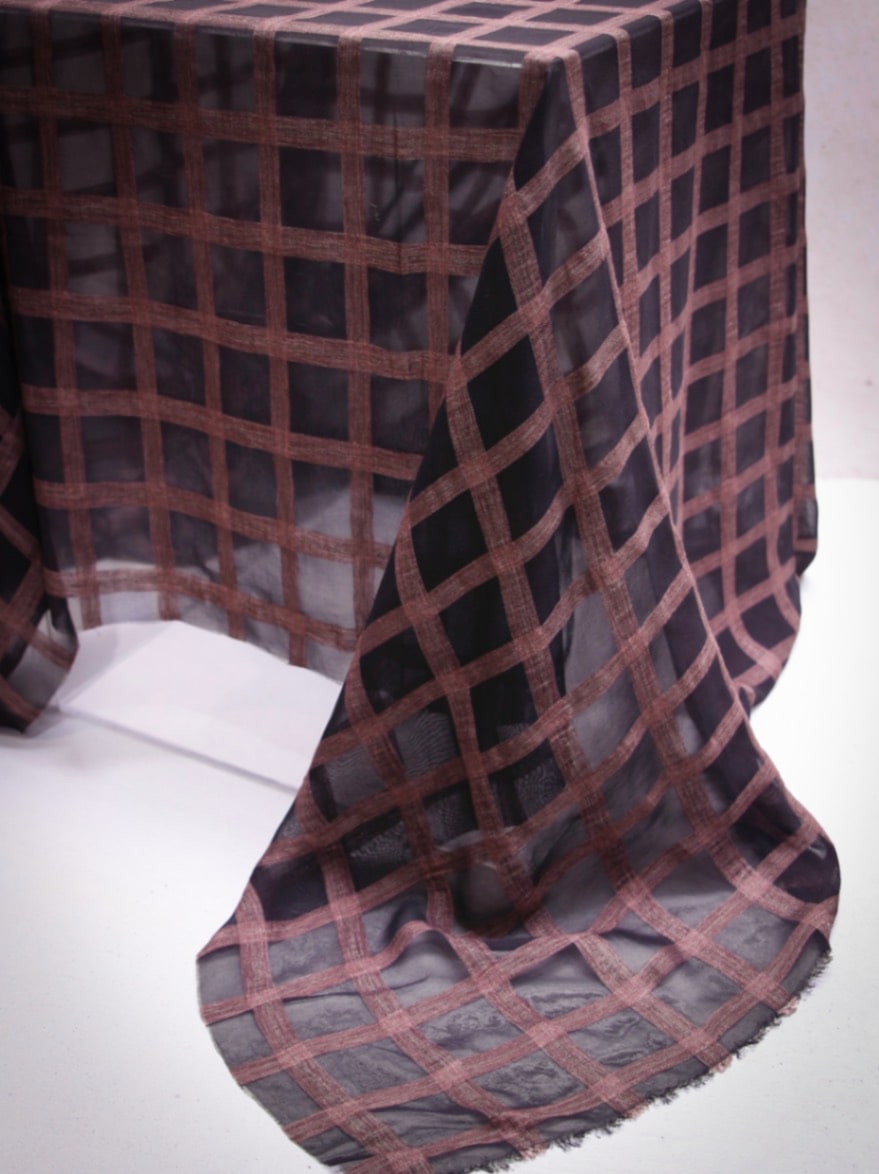 2000's ITALY  Viscose Check 