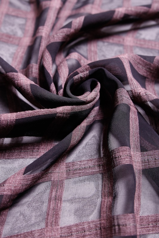 2000's ITALY  Viscose Check 