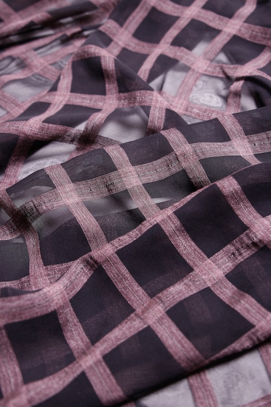 2000's ITALY  Viscose Check 