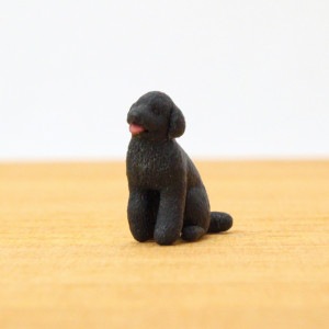 Partner's　トイ・プードル ブラック −オリジナルミニチュア3Dフィギュア−|ミニフィギュア　Partner's