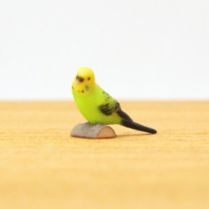 Partner's　セキセイインコ　オパーリングリーン　−オリジナルミニチュア3Dフィギュア−|ミニフィギュア　Partner's