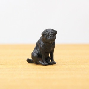 Partner's　パグ ブラック−オリジナルミニチュア3Dフィギュア−|ミニフィギュア　Partner's