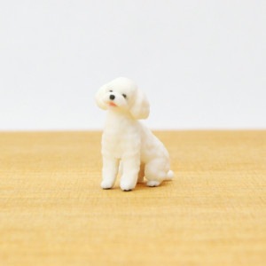 Partner's　トイ・プードル テディベアカット　ホワイト −オリジナルミニチュア3Dフィギュア−|ミニフィギュア　Partner's