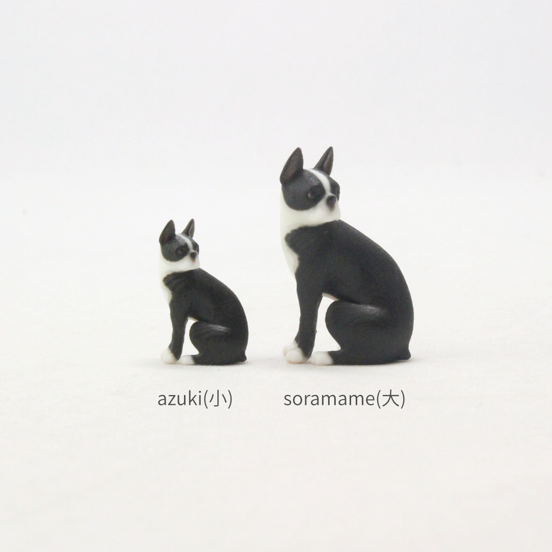 Partner's ボストン・テリア－オリジナルミニチュア3Dフィギュア