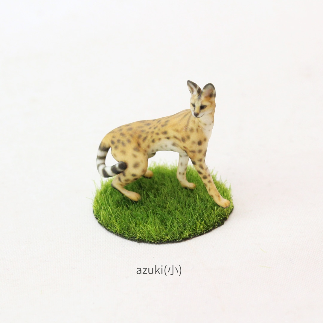 サーバルキャットのミニチュア3Dフィギュア | ミニフィギュア