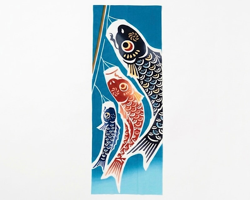 【端午の節句】てぬぐい「昇り鯉 錦」 ＜ゆうパケット配送対象＞