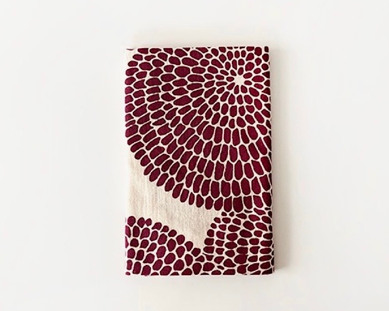 てぬぐい「大菊づくし エンジ」 ＜ゆうパケット配送対象＞