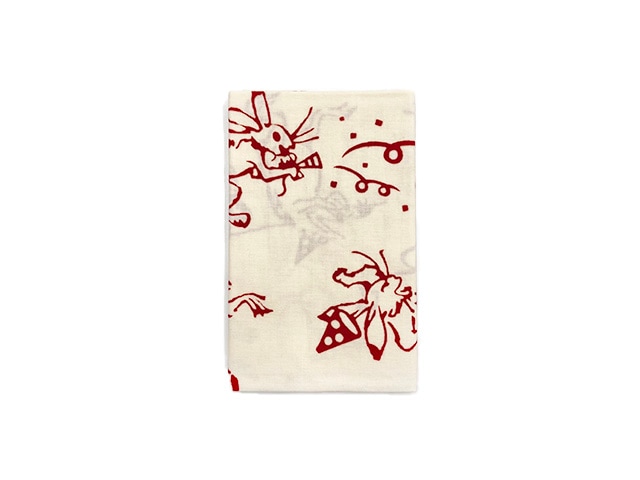 てぬぐい「クリスマスの宴 赤」 ＜ゆうパケット配送対象＞