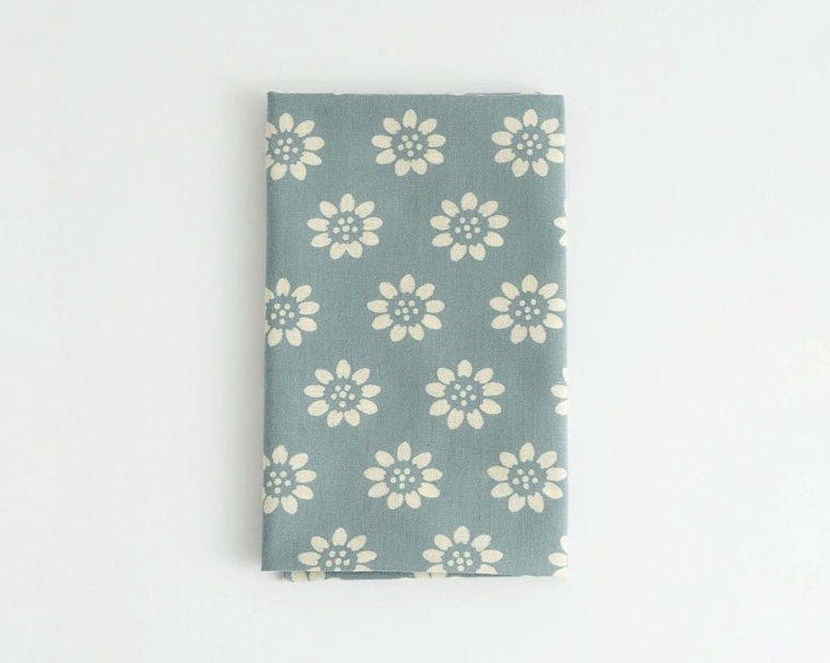 てぬぐい「ひまわり小紋 水浅葱」 ＜ゆうパケット配送対象＞