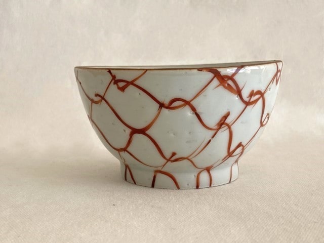 中尾万作 赤あみめし碗