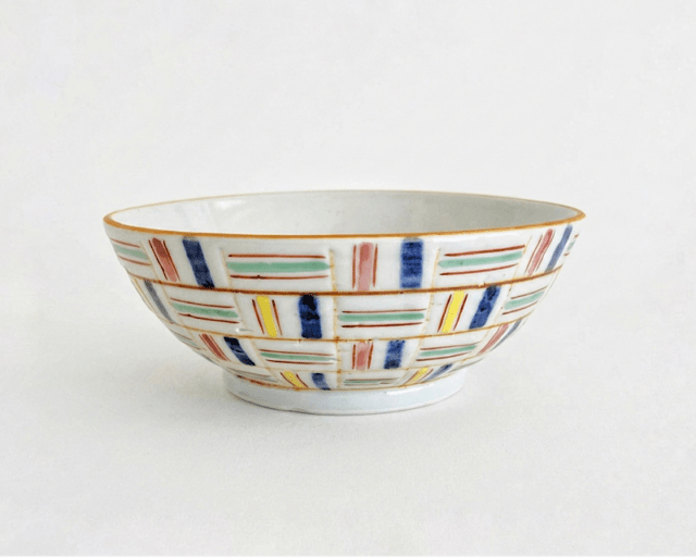 中尾万作 色割付文盛鉢