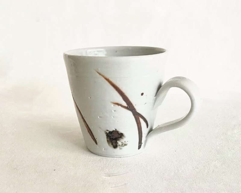 中尾万作 サビ秋草ちどりマグカップ