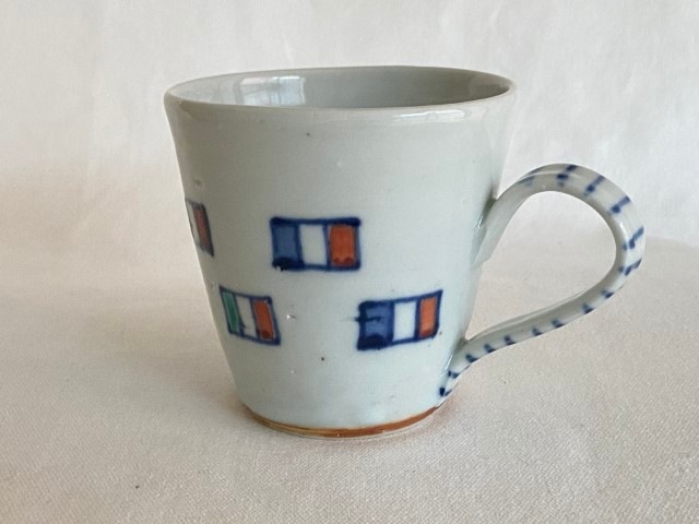 中尾万作 マグカップ 旗文