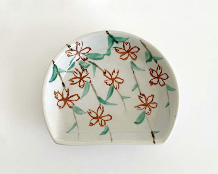 中尾万作 桜半月皿 | ブランド,中尾万作 | YUI LIVINGS | 神戸三宮の