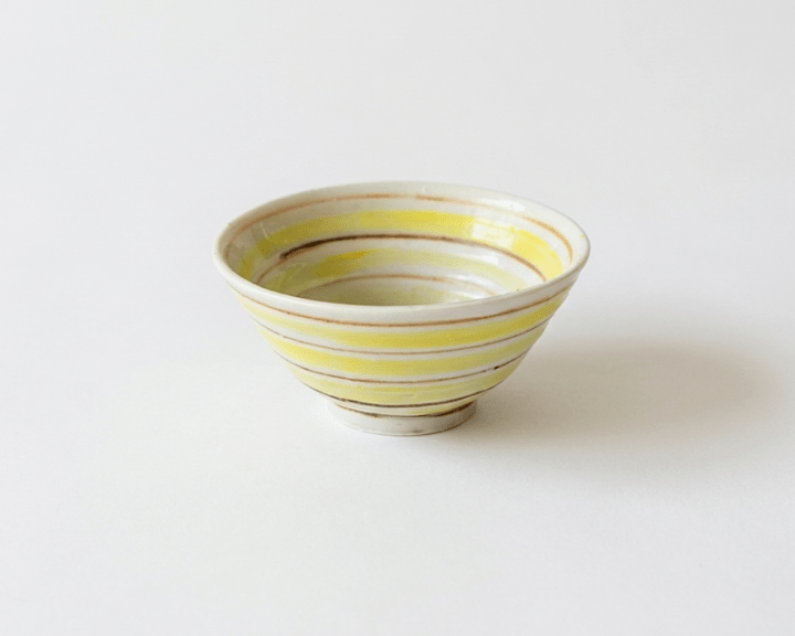 中尾万作 黄コマそり鉢 小