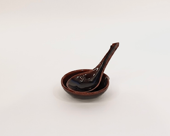 土楽窯 ちりれんげ・アメ釉