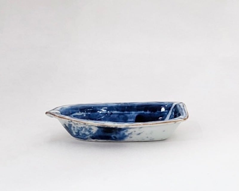 中尾万作 ダミ舟形皿