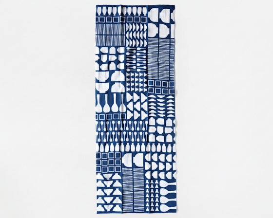 てぬぐい「器づくし 紺」 ＜ゆうパケット配送対象＞