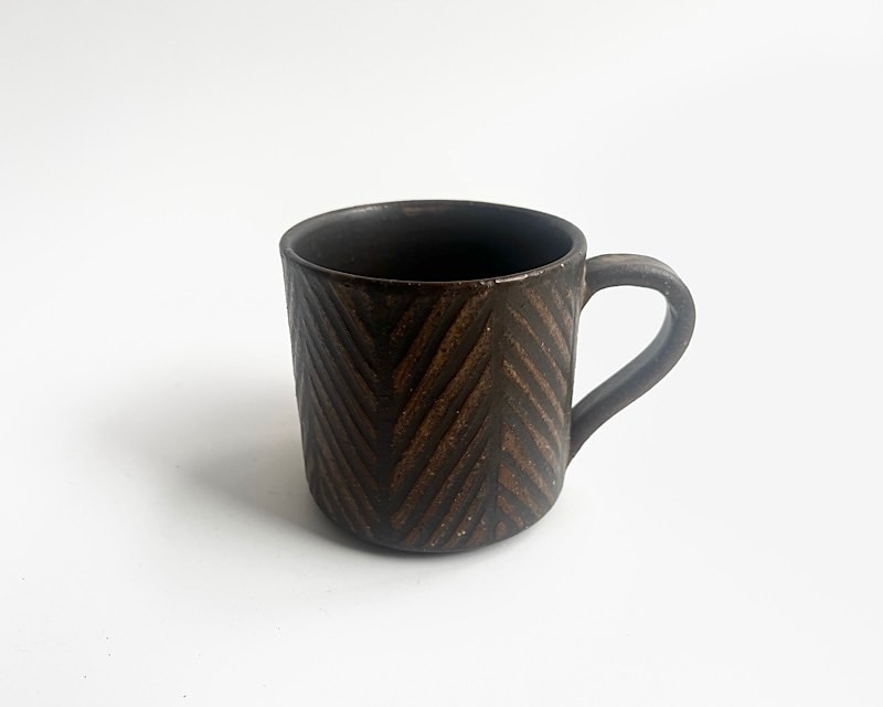 ヘリンボーン茶唐津マグ【オンラインストア限定】