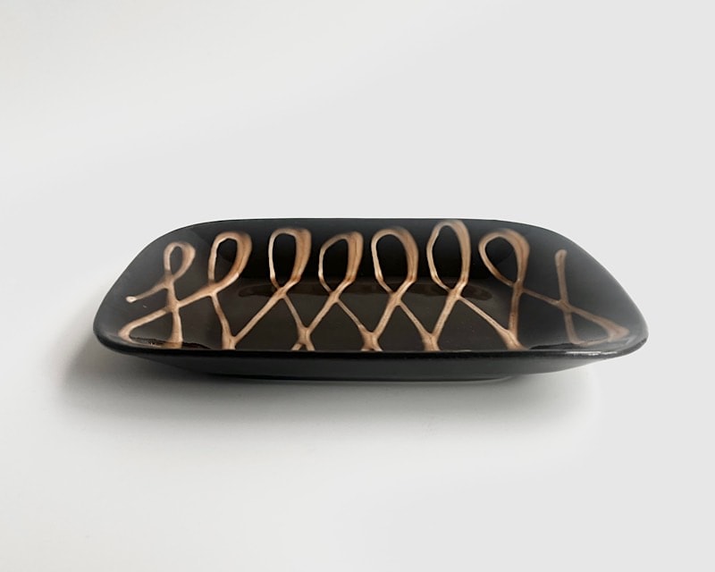 スリップウェア 角皿 ロゼ【オンラインストア限定】