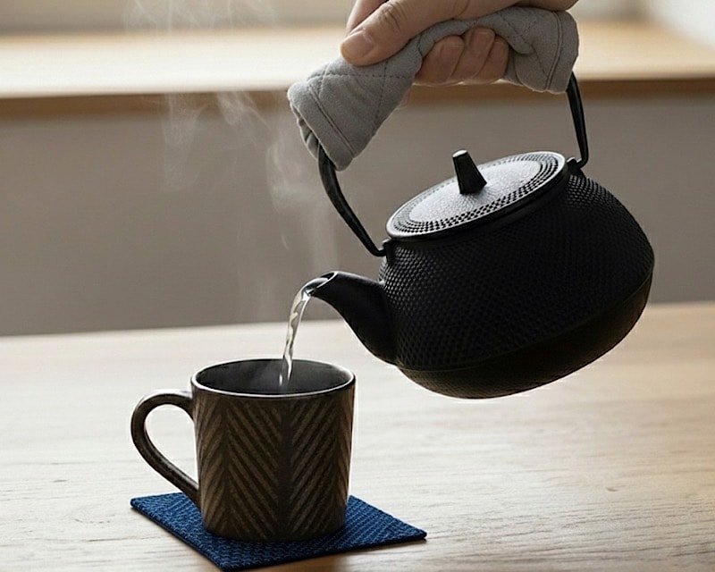 鉄瓶兼用急須 5型新アラレ IH対応【オンラインストア限定】