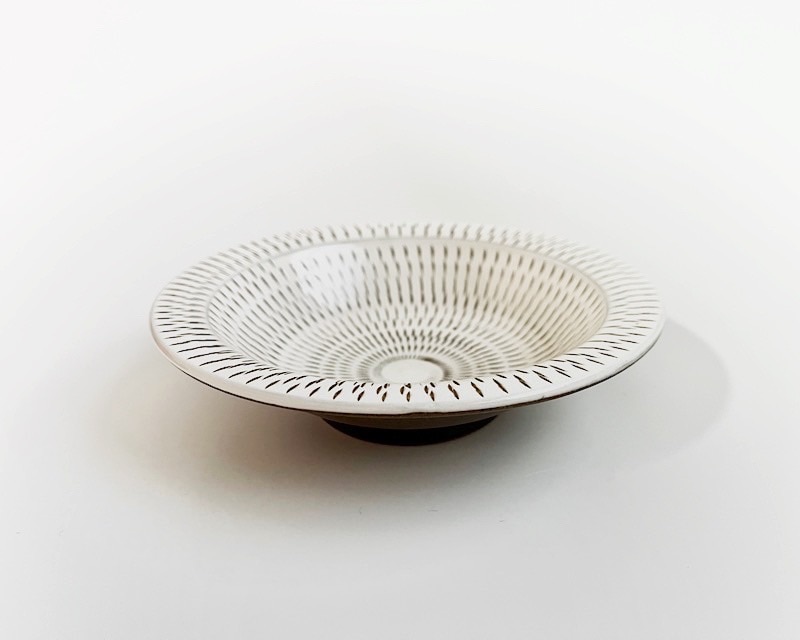 宝山窯 とびかんな6寸リム鉢【オンラインストア限定】