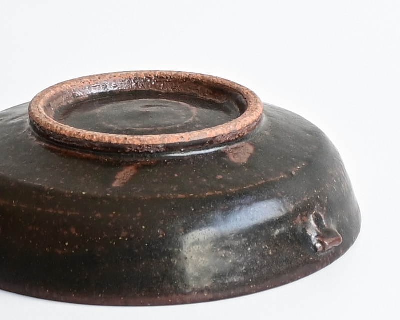 光藤佐 黒釉耳付平鉢 | ブランド,光藤佐 | YUI LIVINGS | 神戸三宮の