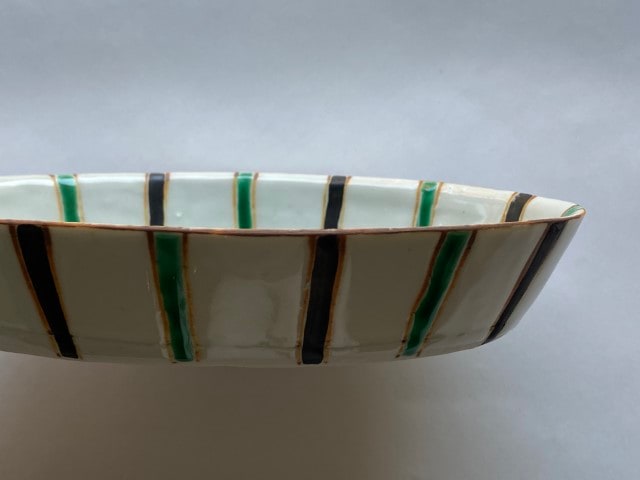 中尾万作 黒緑とくさ楕円深皿 | ブランド,中尾万作 | YUI LIVINGS