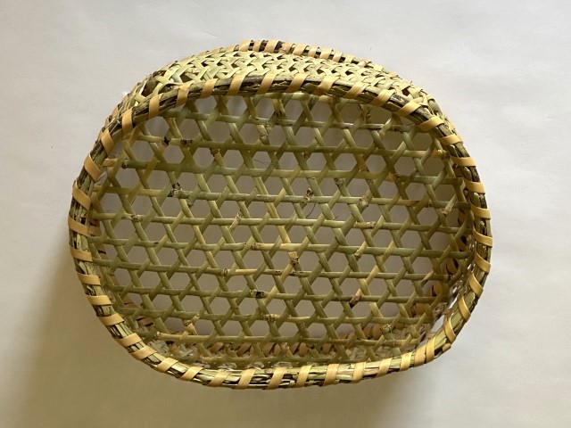 【13日まで期間限定価格】新品【希少】竹製楕円形菓子器　竹細工　茶道具 白竹 楕円かごトレイ | すべての商品 | cotogoto