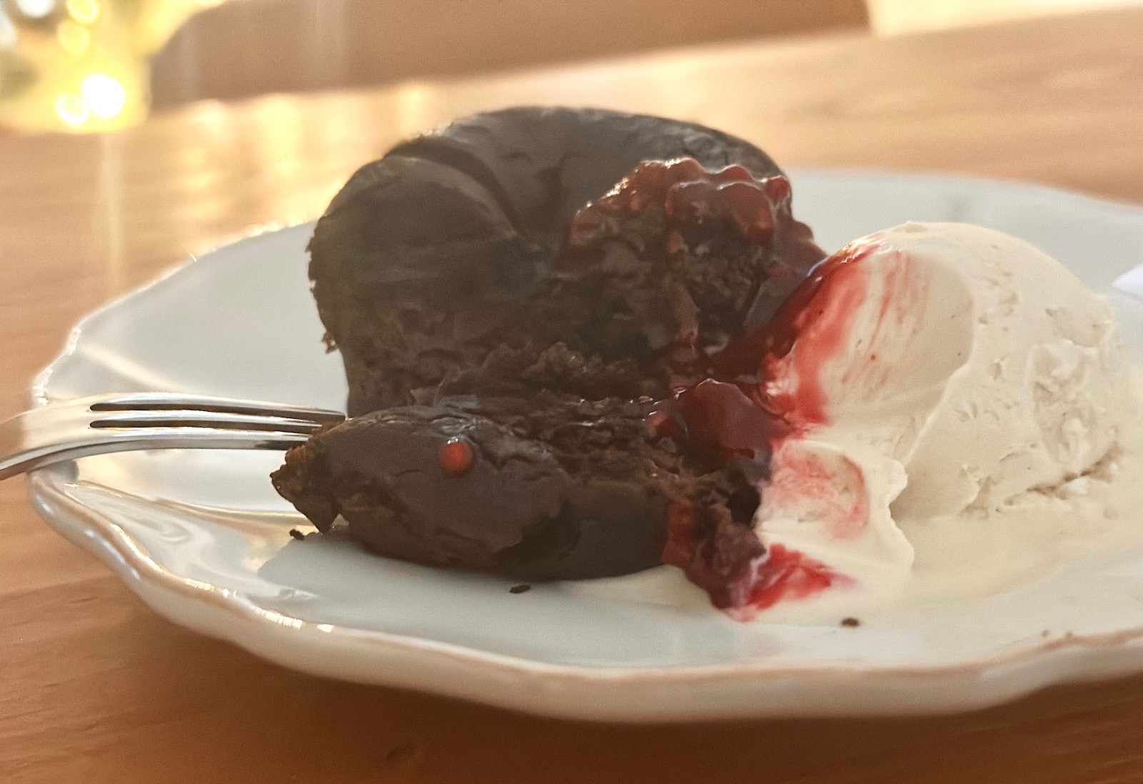 バレンタインにもおすすめ！フォンダンショコラとアイスクリームのセット (熨斗可）